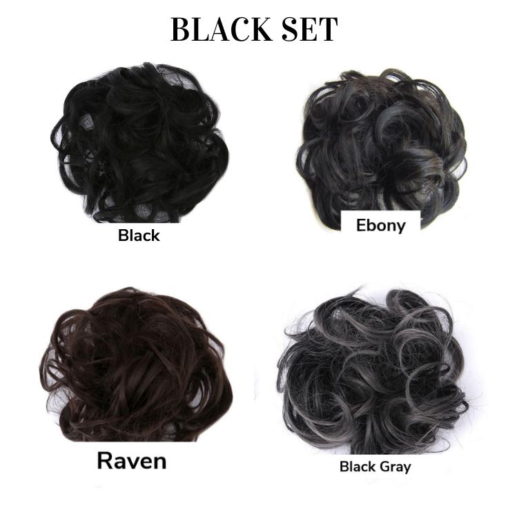 Premium Messy Rose Bun Scrunchie