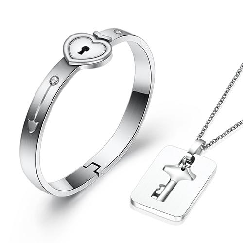 Lock Your Heart Bracelet Set