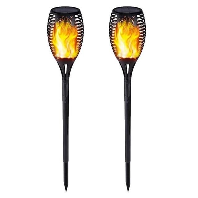 LED Solar Flame Light
