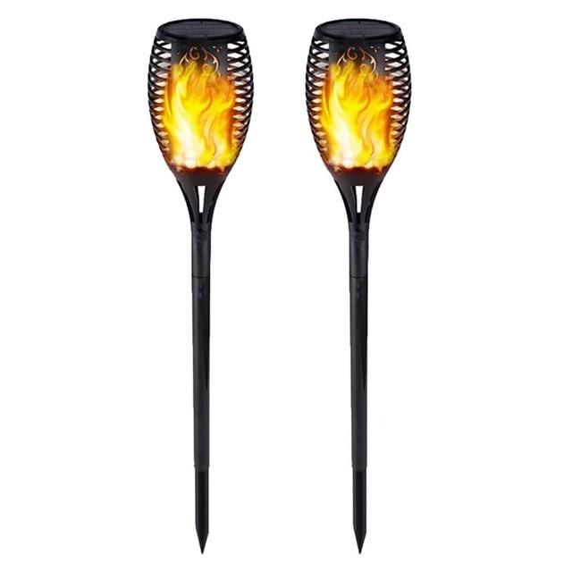 LED Solar Flame Light