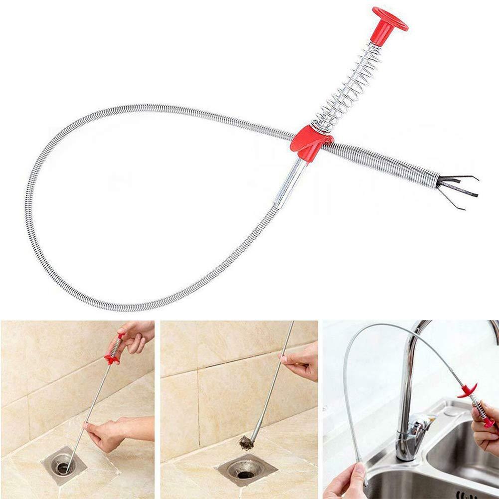 EASY GRAB DRAIN CLEANER SPRING PIPE