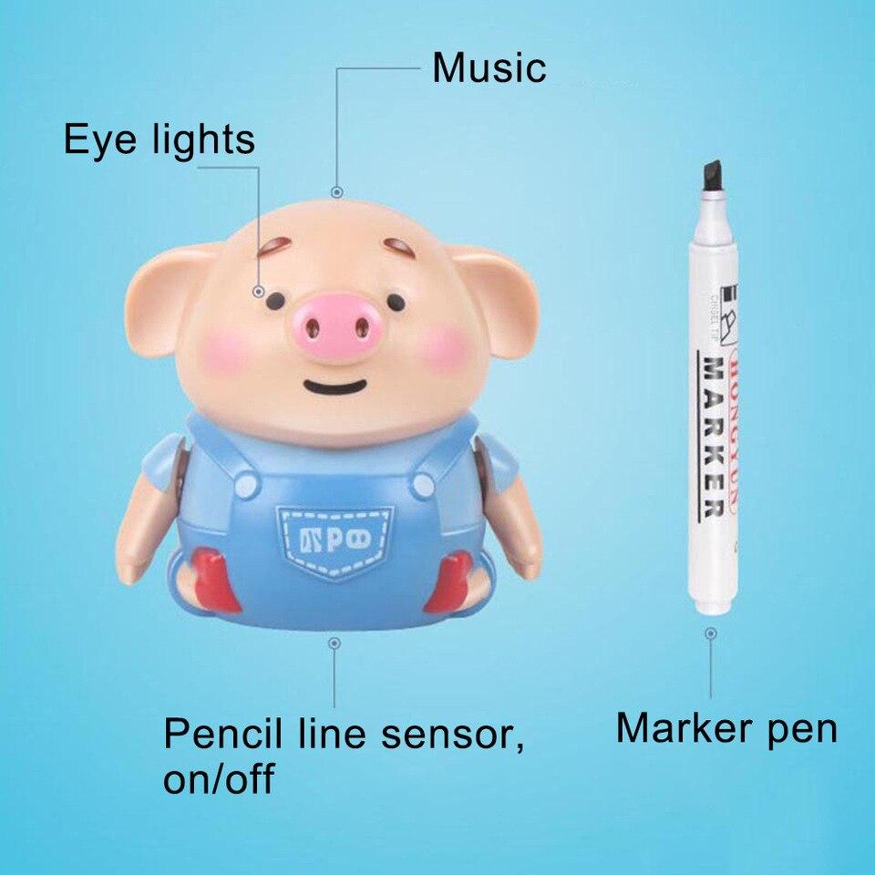 Mini Electric Cute Pig Robot Pen