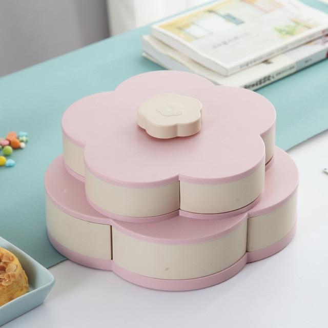 Creative Double-layer Rotary Storage Box