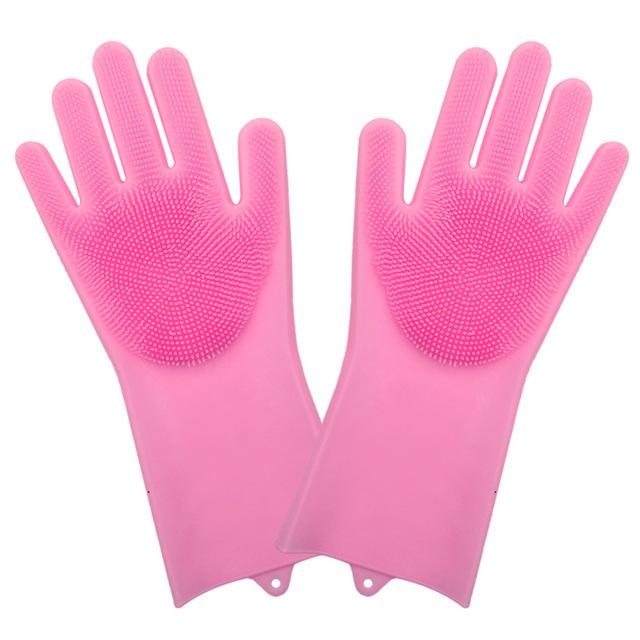 Silicone Rubber Dish Washing Gloves